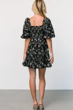 Outlet Baltic Born Serres Eyelet Mini Dress | Black + White Black+White