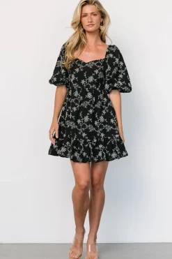 Outlet Baltic Born Serres Eyelet Mini Dress | Black + White Black+White