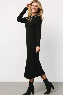 Discount Baltic Born Shantel Polo Dress | Black + Cream Black+Cream