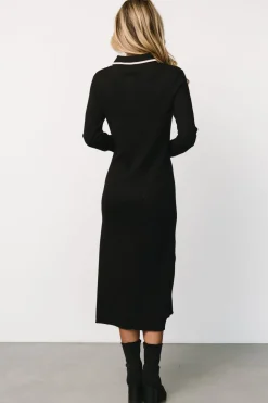 Discount Baltic Born Shantel Polo Dress | Black + Cream Black+Cream