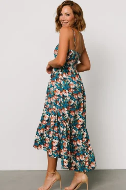 Hot Baltic Born Shari Tank Maxi Dress | Deep Blue Floral DeepBlueFloral