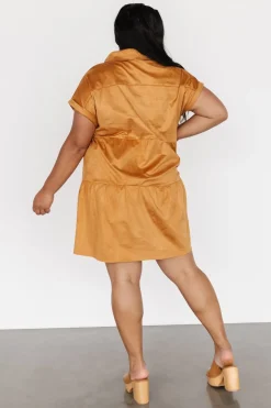 Fashion Baltic Born Shayla Button Down Short Dress | Camel