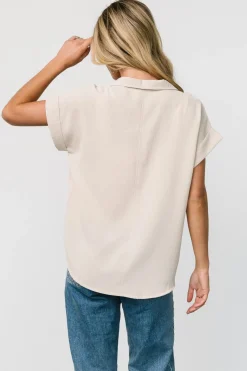Hot Baltic Born Shaylee Button Up Top | Natural