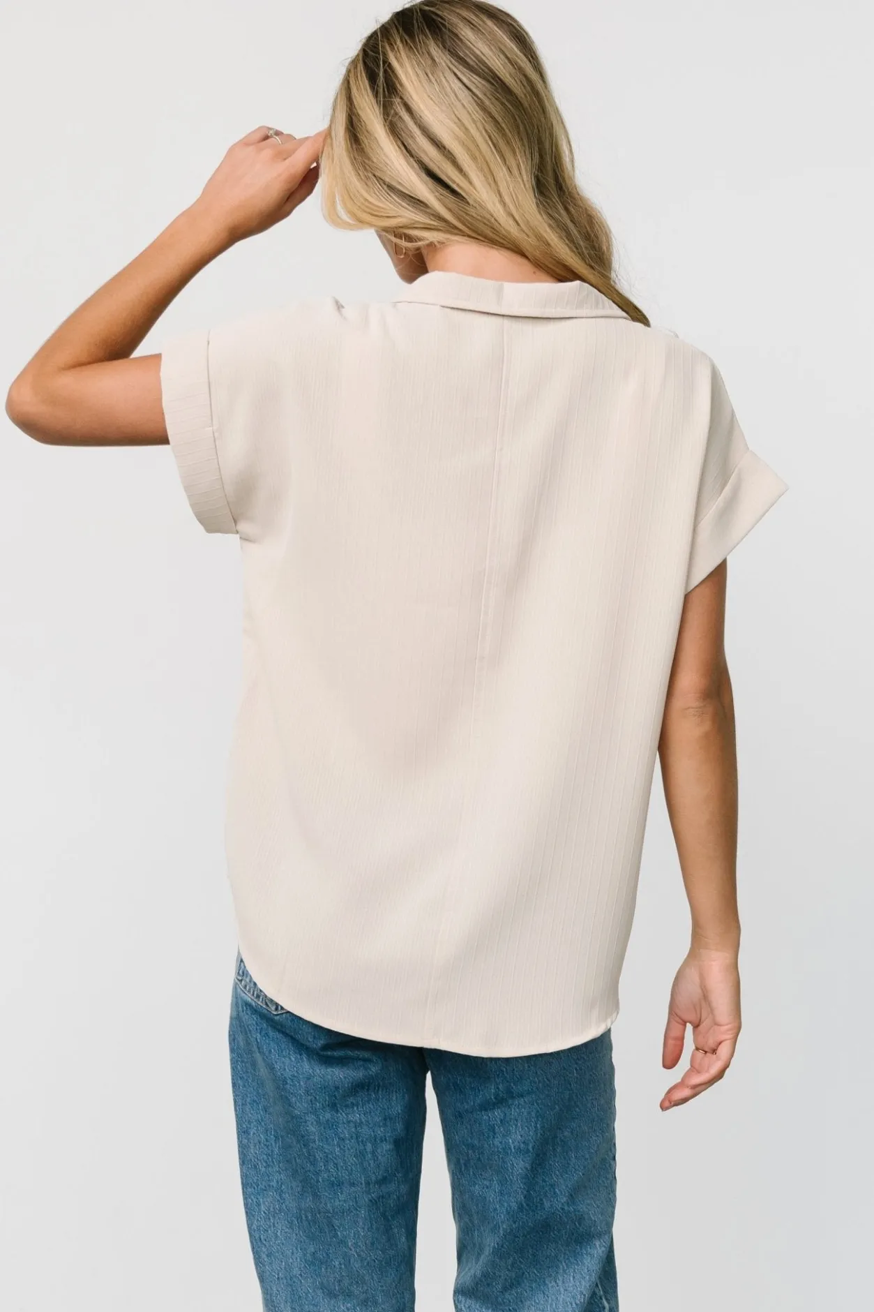 Hot Baltic Born Shaylee Button Up Top | Natural