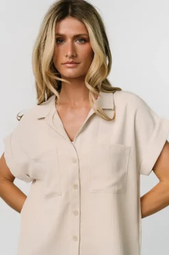 Hot Baltic Born Shaylee Button Up Top | Natural