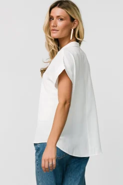 Sale Baltic Born Shaylee Button Up Top | Off White OffWhite