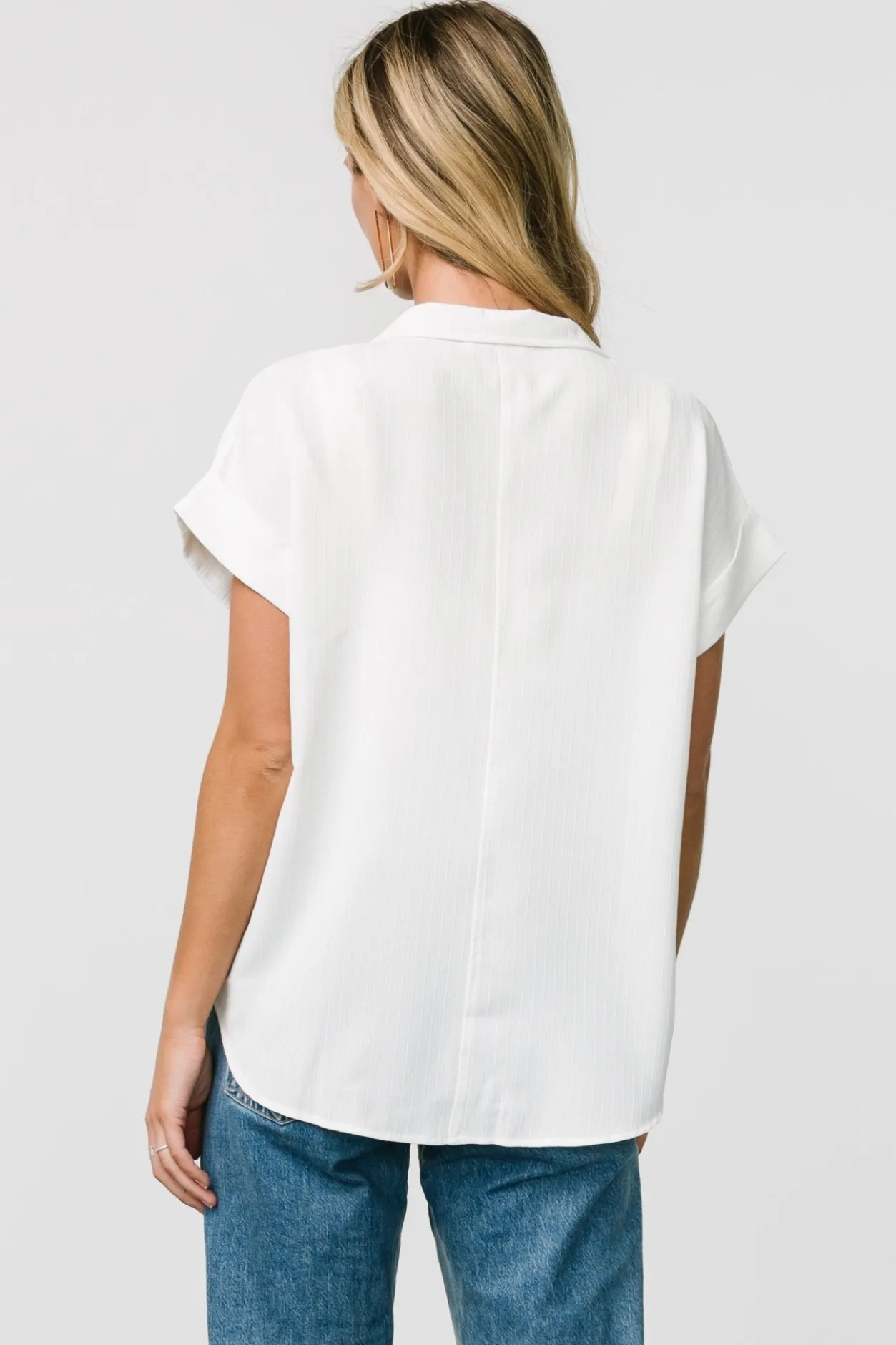 Sale Baltic Born Shaylee Button Up Top | Off White OffWhite