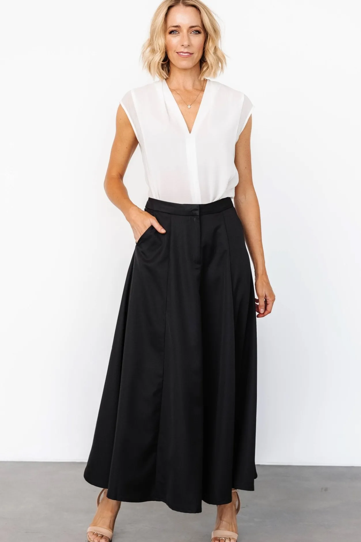 Outlet Baltic Born Shaylyn Maxi Skirt | Black