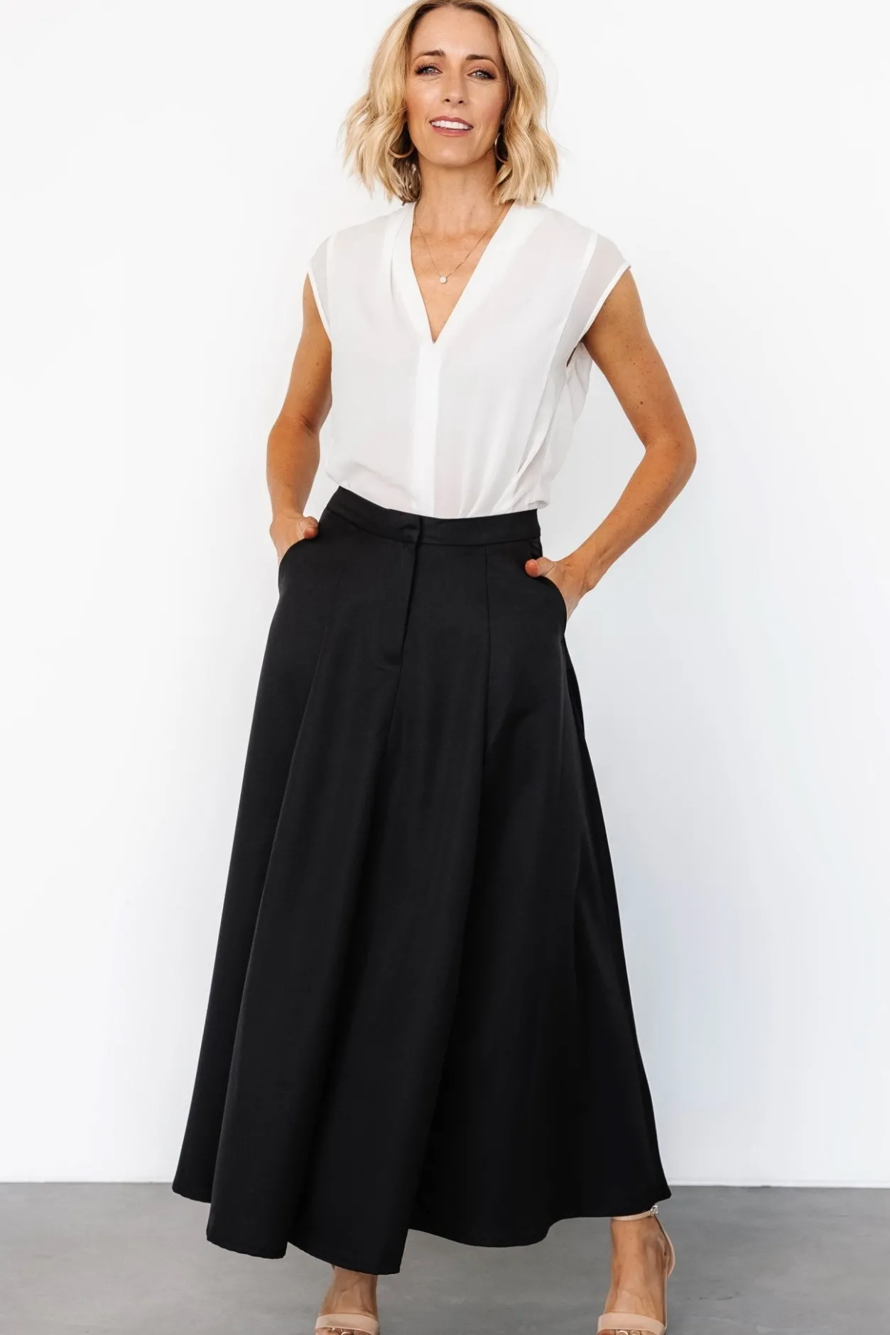 Outlet Baltic Born Shaylyn Maxi Skirt | Black