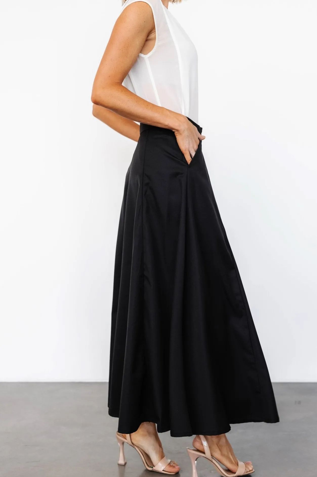 Outlet Baltic Born Shaylyn Maxi Skirt | Black