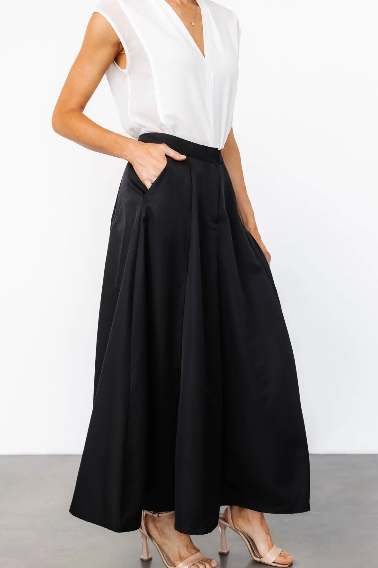 Outlet Baltic Born Shaylyn Maxi Skirt | Black