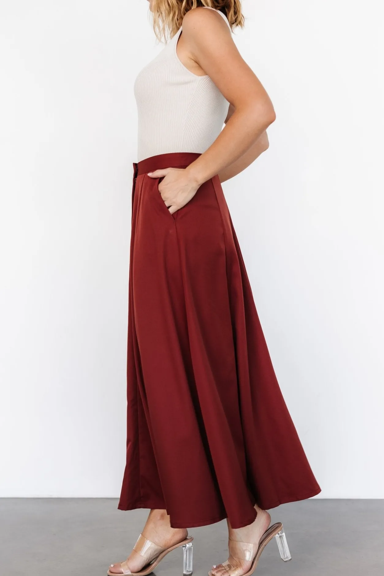 Clearance Baltic Born Shaylyn Maxi Skirt | Cinnamon