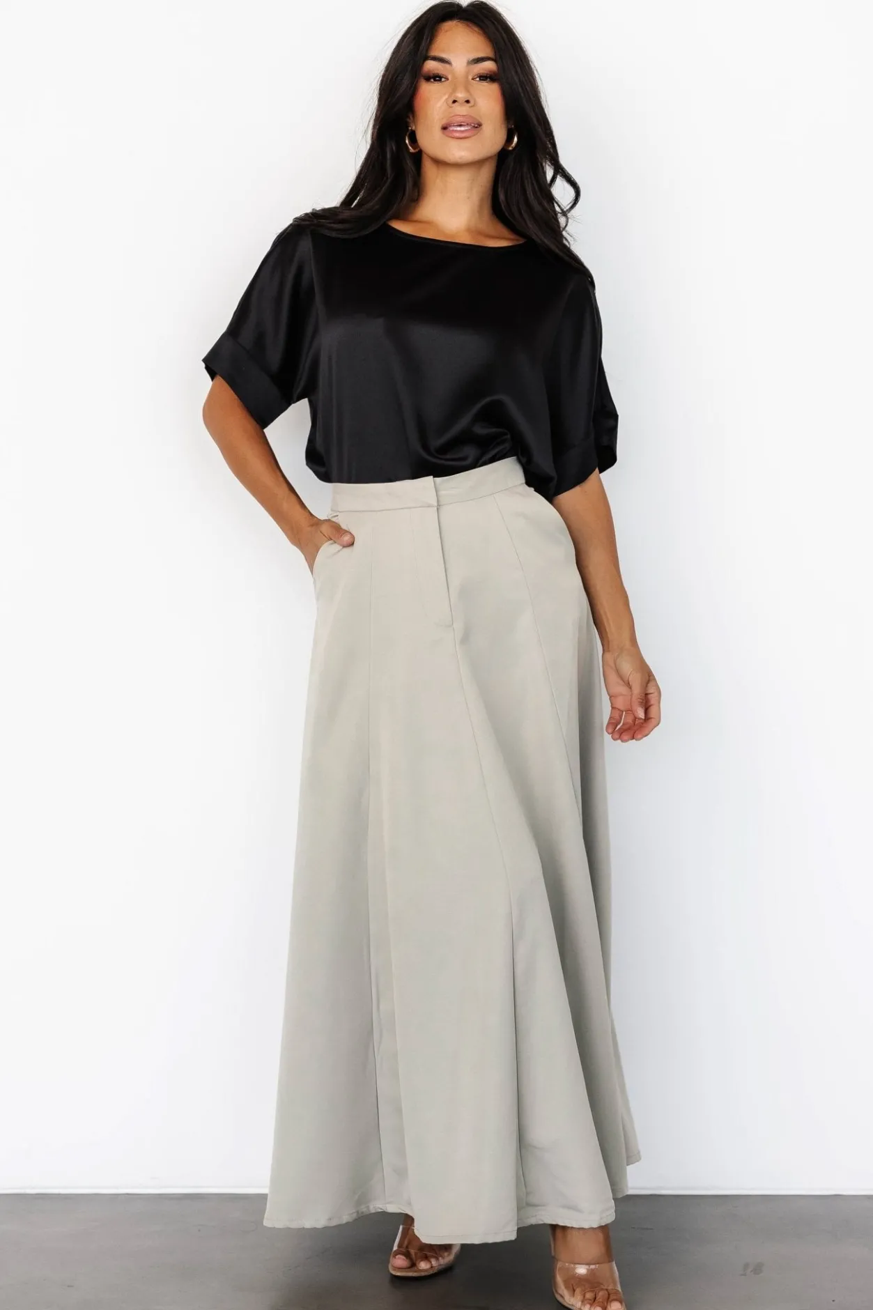 Clearance Baltic Born Shaylyn Maxi Skirt | Natural