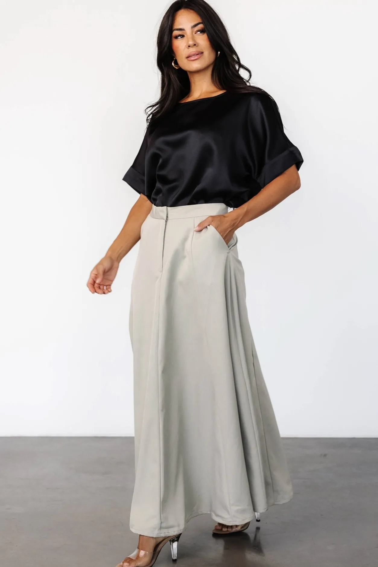 Clearance Baltic Born Shaylyn Maxi Skirt | Natural
