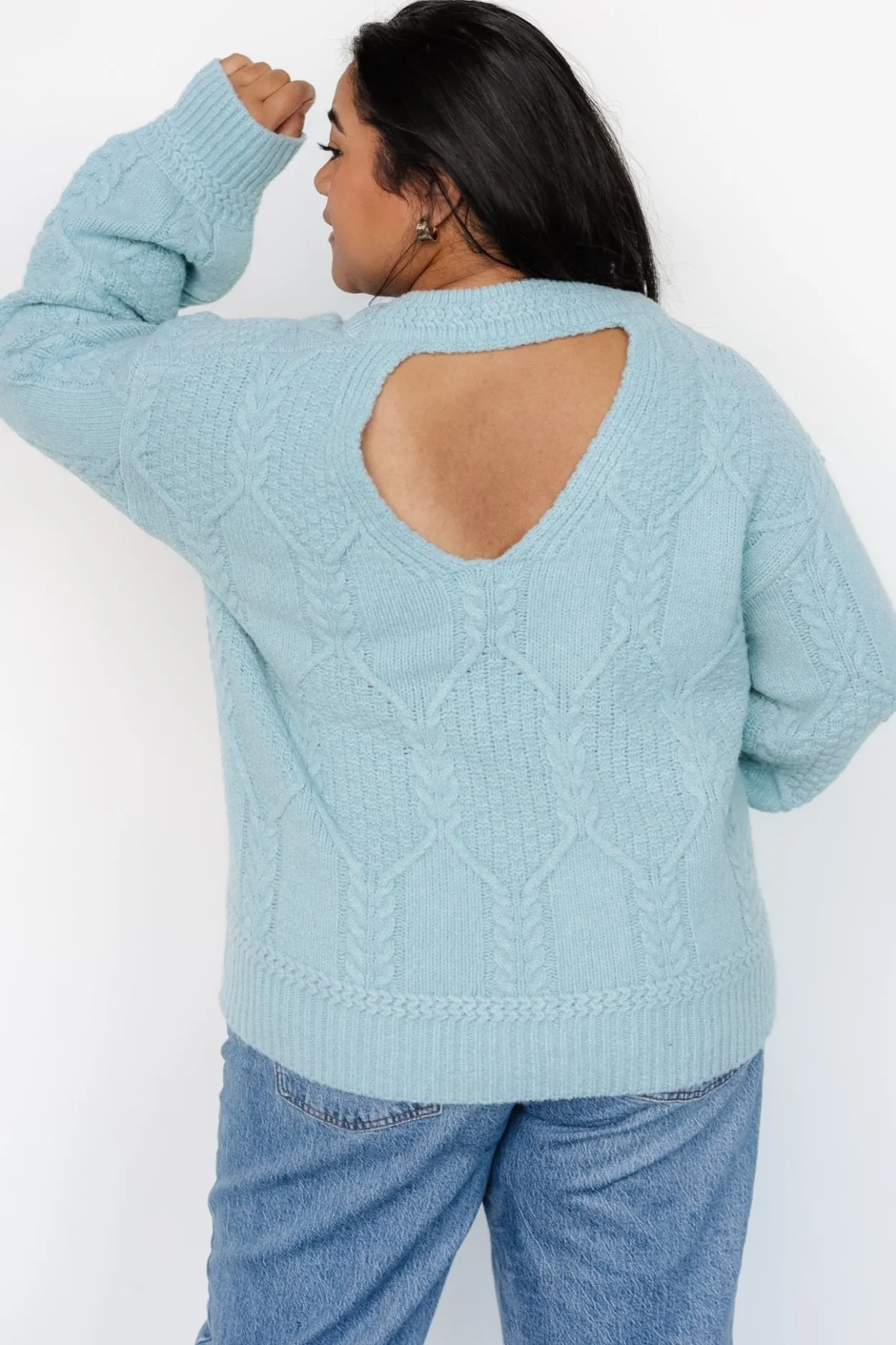 Clearance Baltic Born Sheffield Knit Sweater | Light Blue LightBlue
