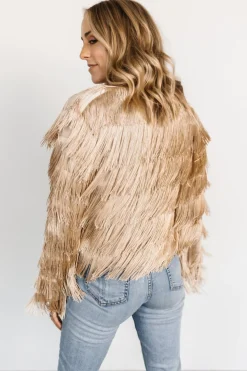 Outlet Baltic Born Sheridan Fringe Jacket | Champagne