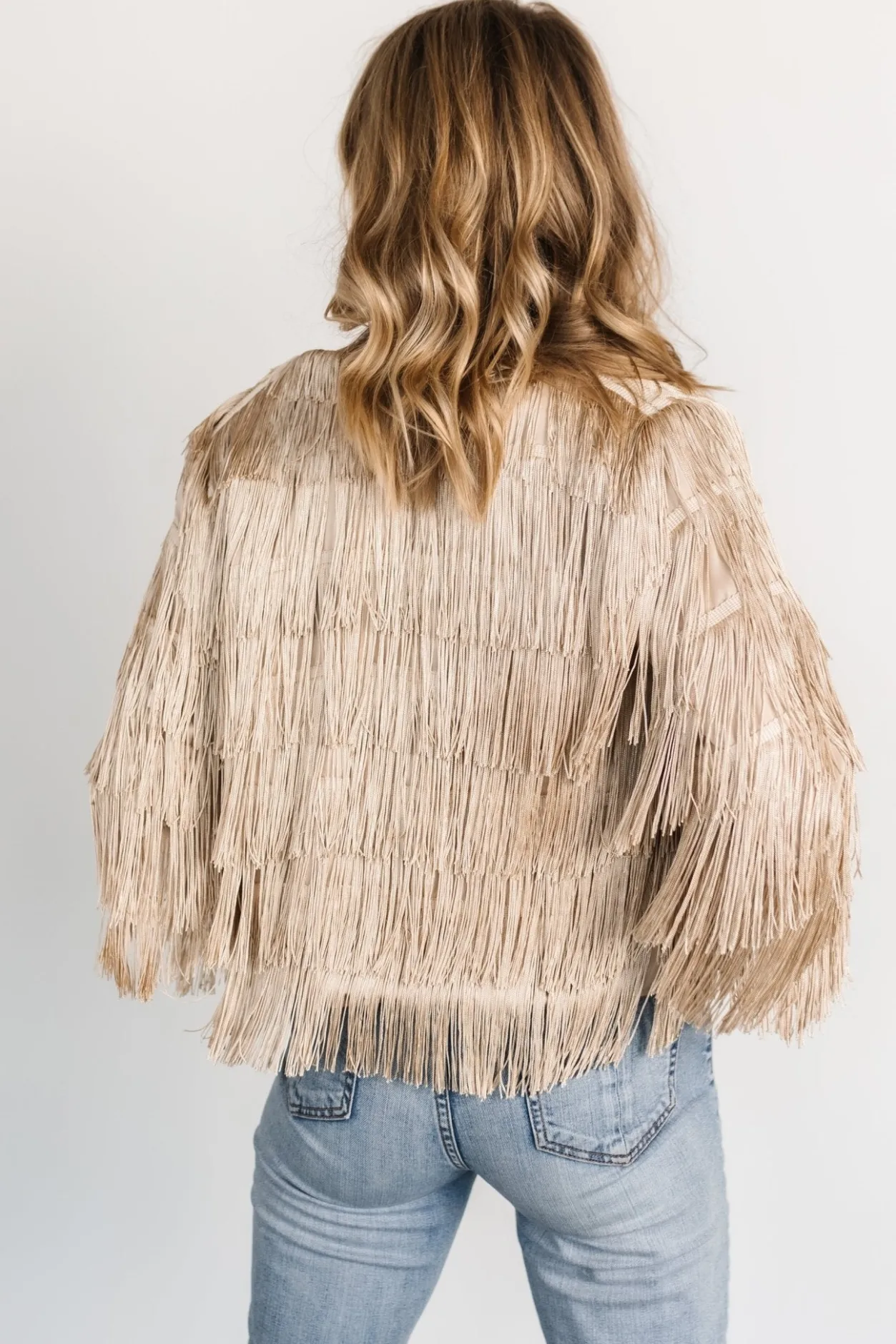 Outlet Baltic Born Sheridan Fringe Jacket | Champagne
