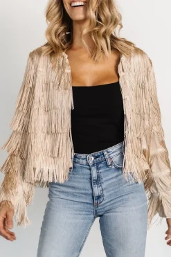 Outlet Baltic Born Sheridan Fringe Jacket | Champagne