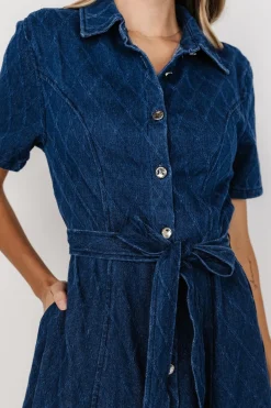 Discount Baltic Born Sheryl Midi Dress | Denim Blue DenimBlue