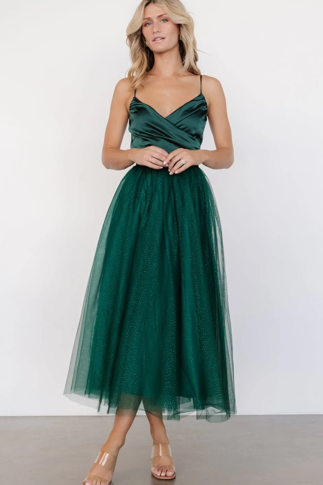 Best Baltic Born Shonda Sparkle Midi Dress | Emerald