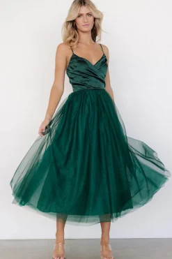 Best Baltic Born Shonda Sparkle Midi Dress | Emerald