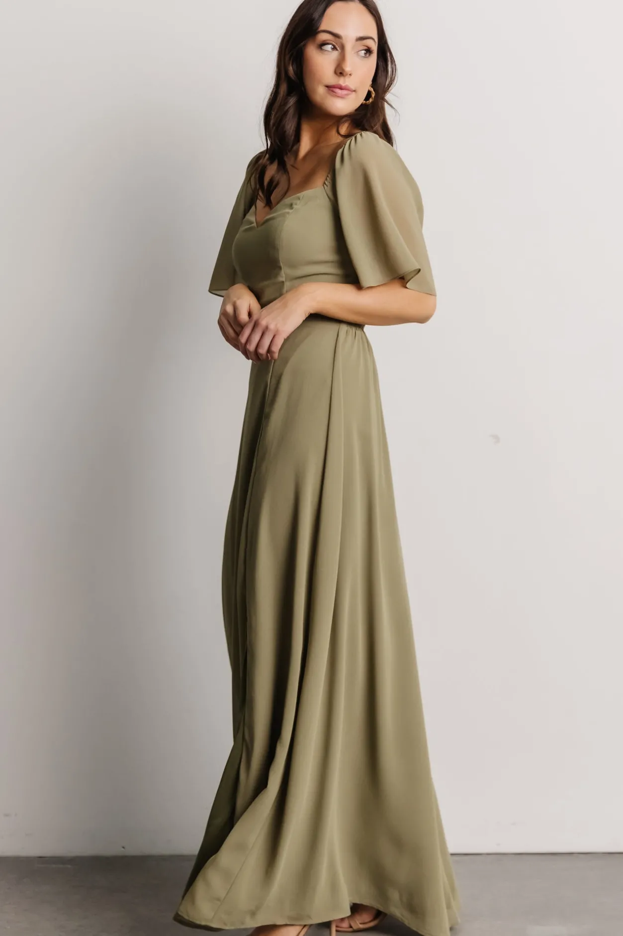 Best Baltic Born Sierra Sweetheart Maxi Dress | Dusty Olive DustyOlive