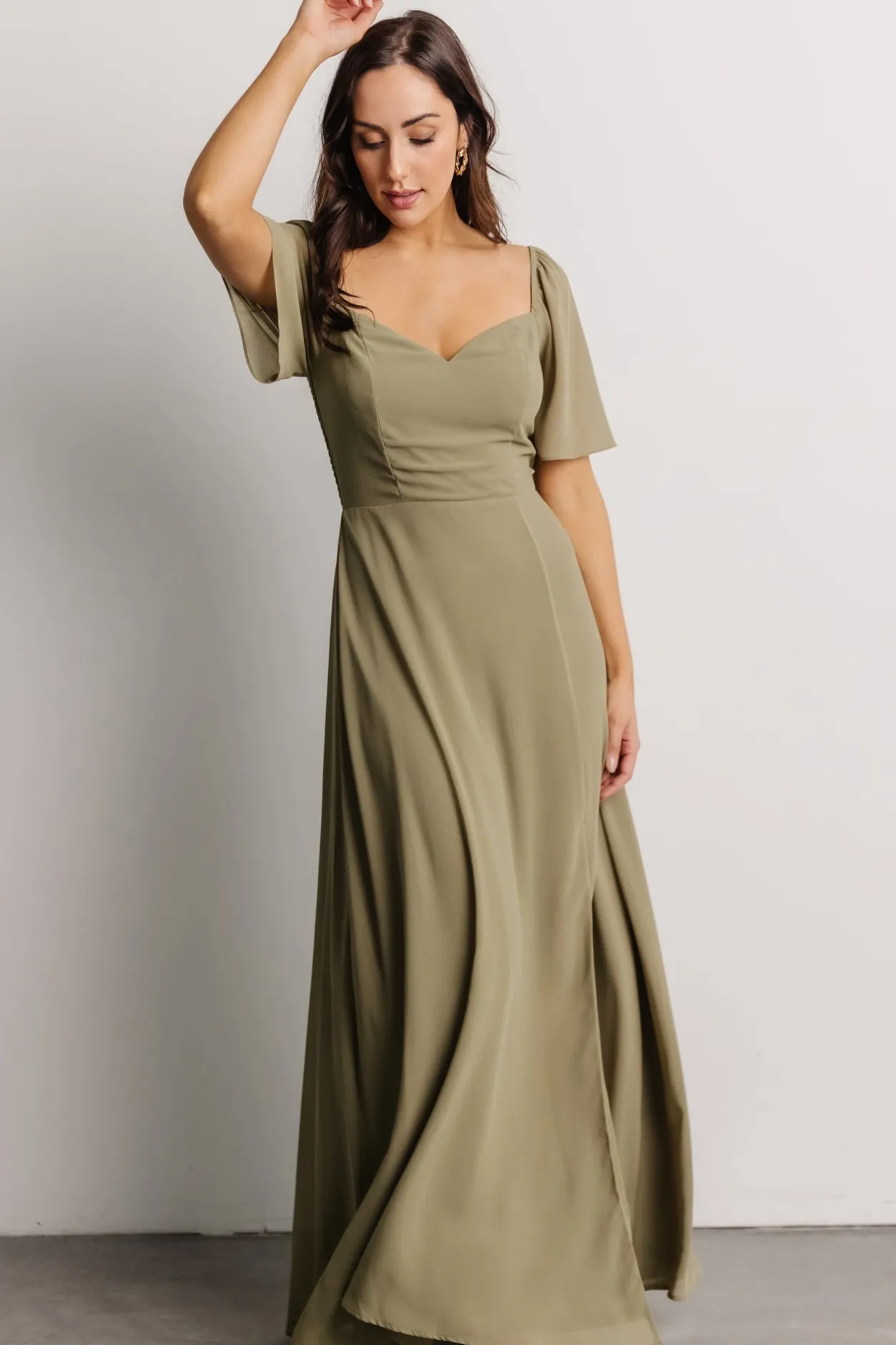 Best Baltic Born Sierra Sweetheart Maxi Dress | Dusty Olive DustyOlive