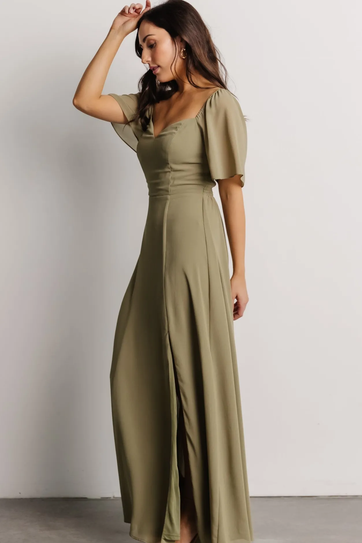 Best Baltic Born Sierra Sweetheart Maxi Dress | Dusty Olive DustyOlive