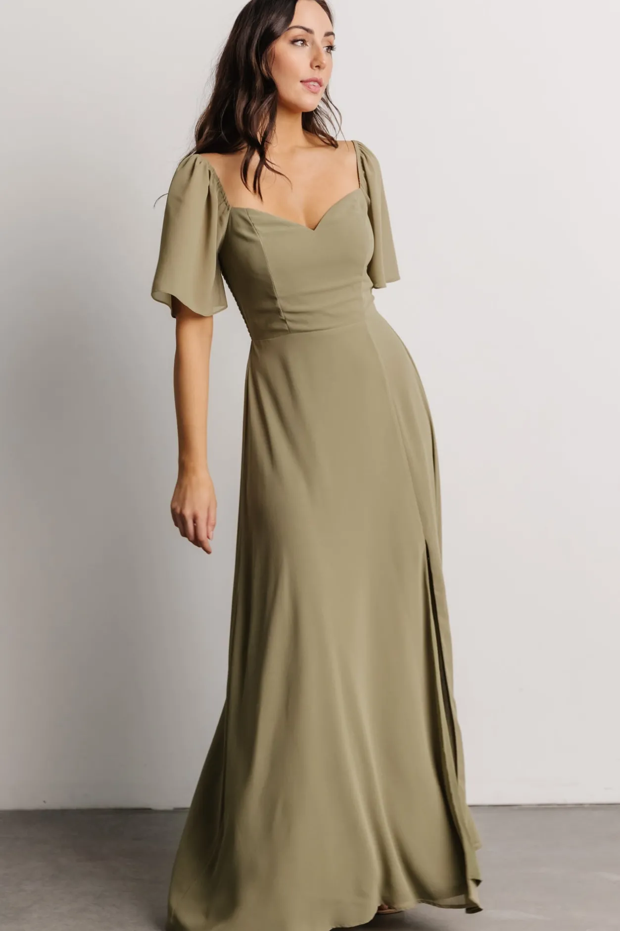 Best Baltic Born Sierra Sweetheart Maxi Dress | Dusty Olive DustyOlive