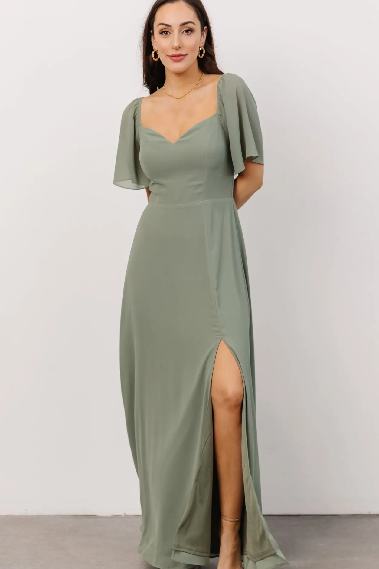 Online Baltic Born Sierra Sweetheart Maxi Dress | Eucalyptus