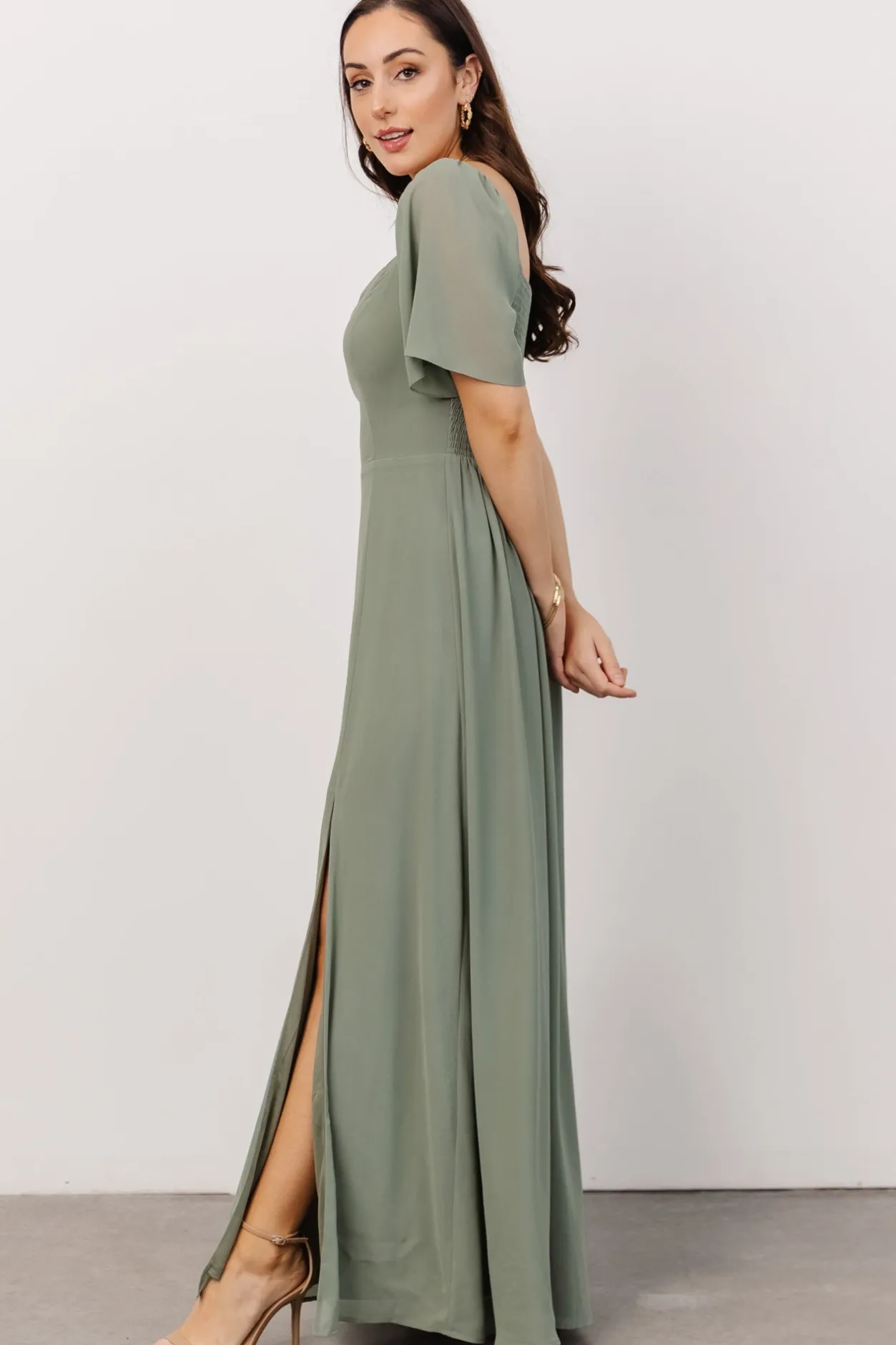 Online Baltic Born Sierra Sweetheart Maxi Dress | Eucalyptus