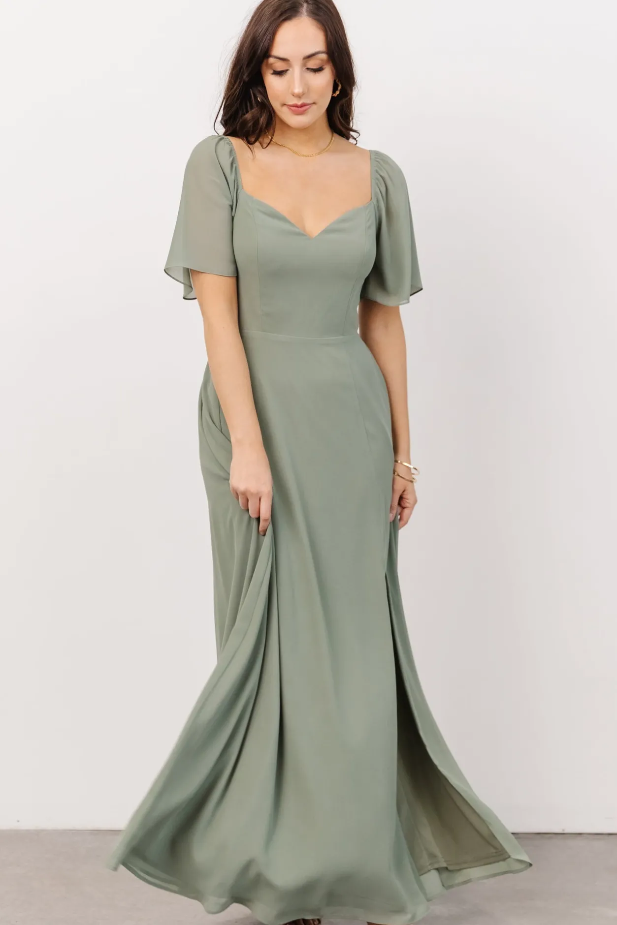 Online Baltic Born Sierra Sweetheart Maxi Dress | Eucalyptus