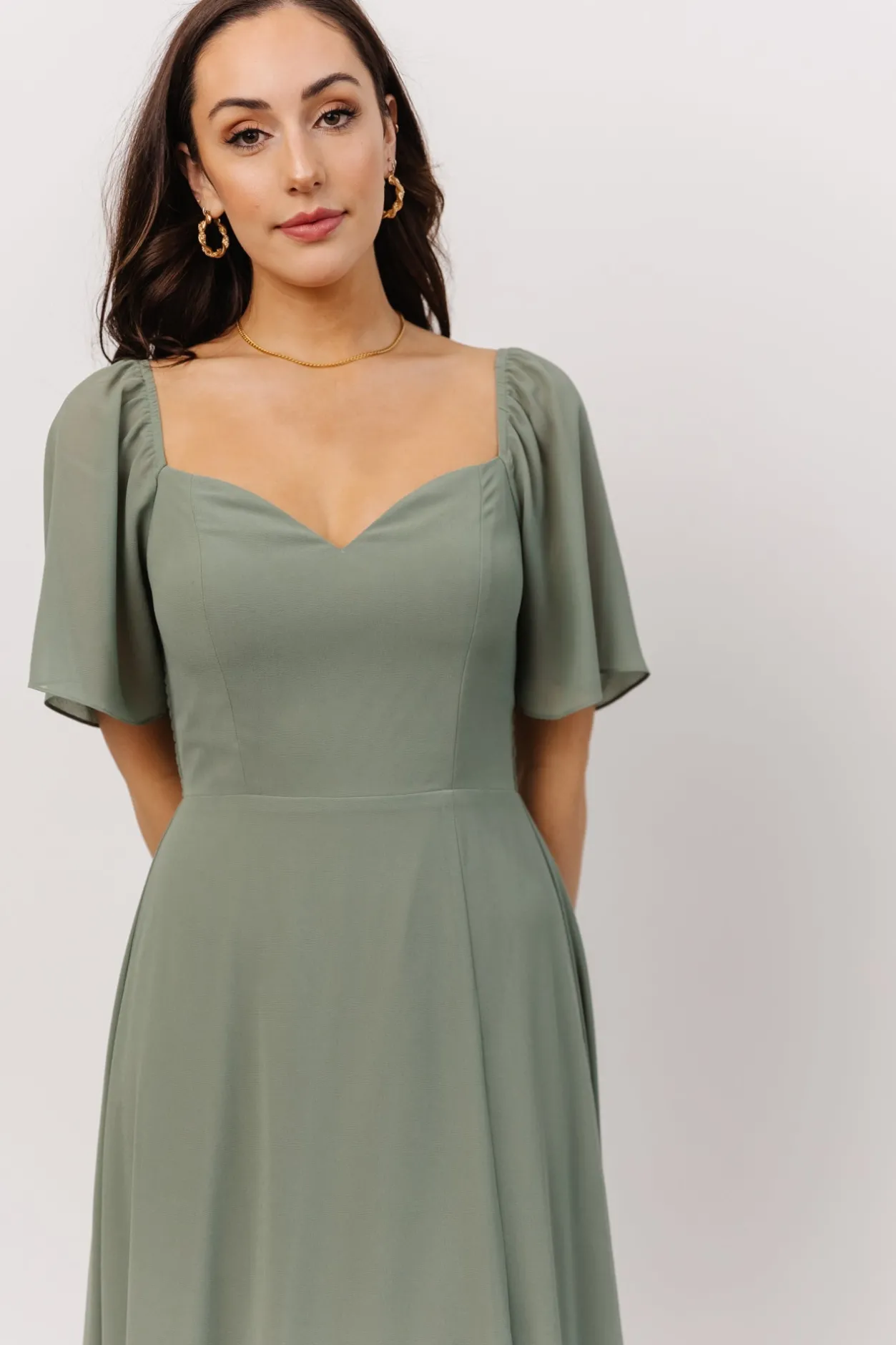 Online Baltic Born Sierra Sweetheart Maxi Dress | Eucalyptus