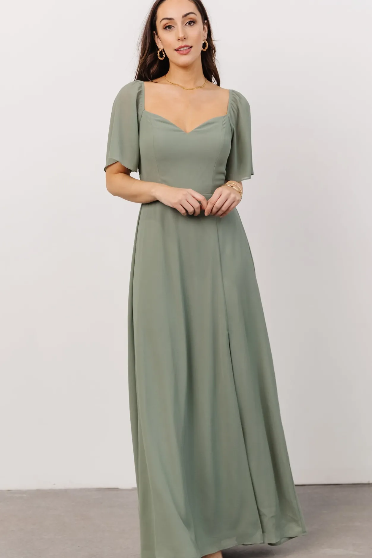 Online Baltic Born Sierra Sweetheart Maxi Dress | Eucalyptus