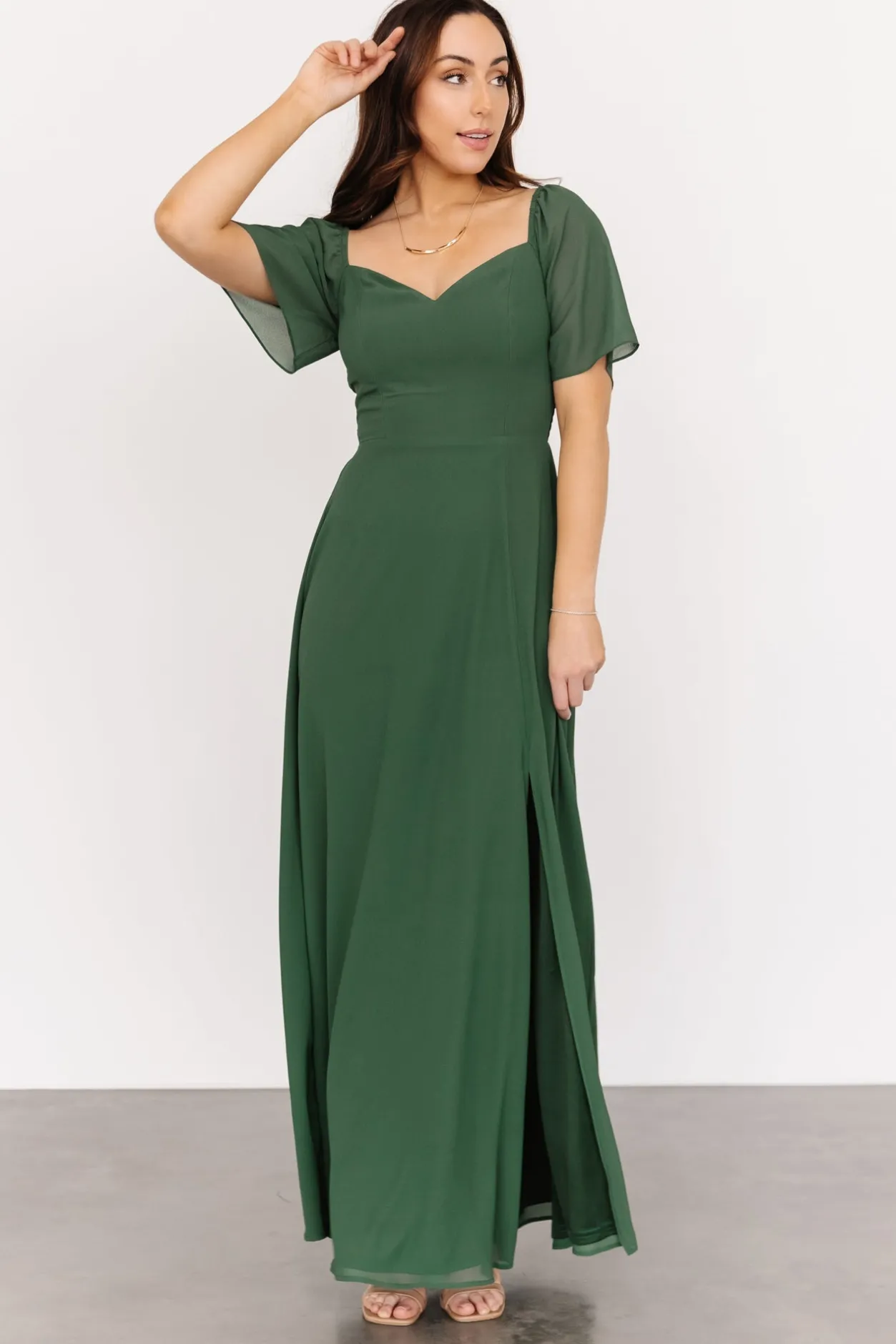 Sale Baltic Born Sierra Sweetheart Maxi Dress | Evergreen