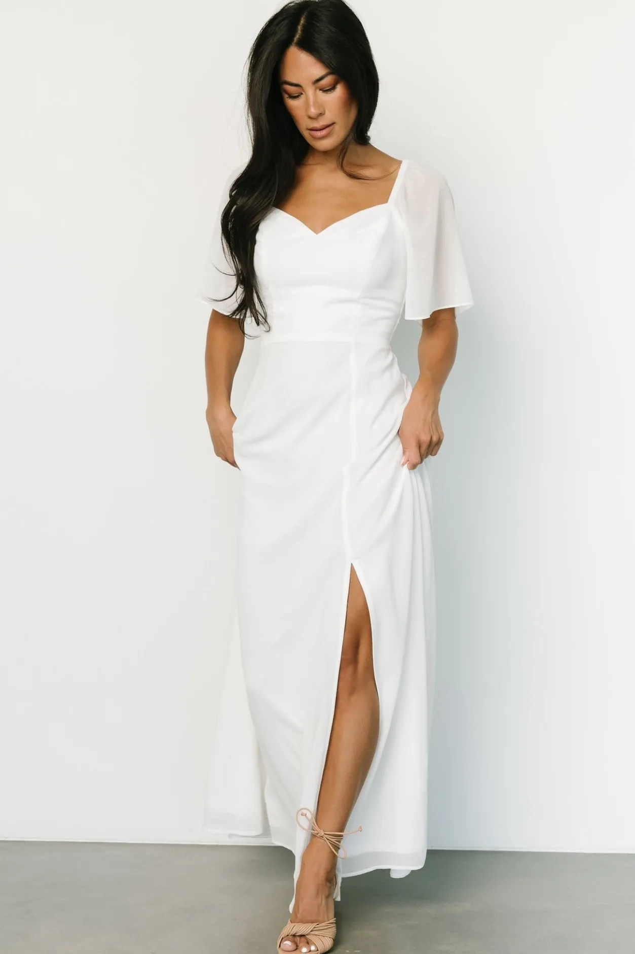 Sale Baltic Born Sierra Sweetheart Maxi Dress | White