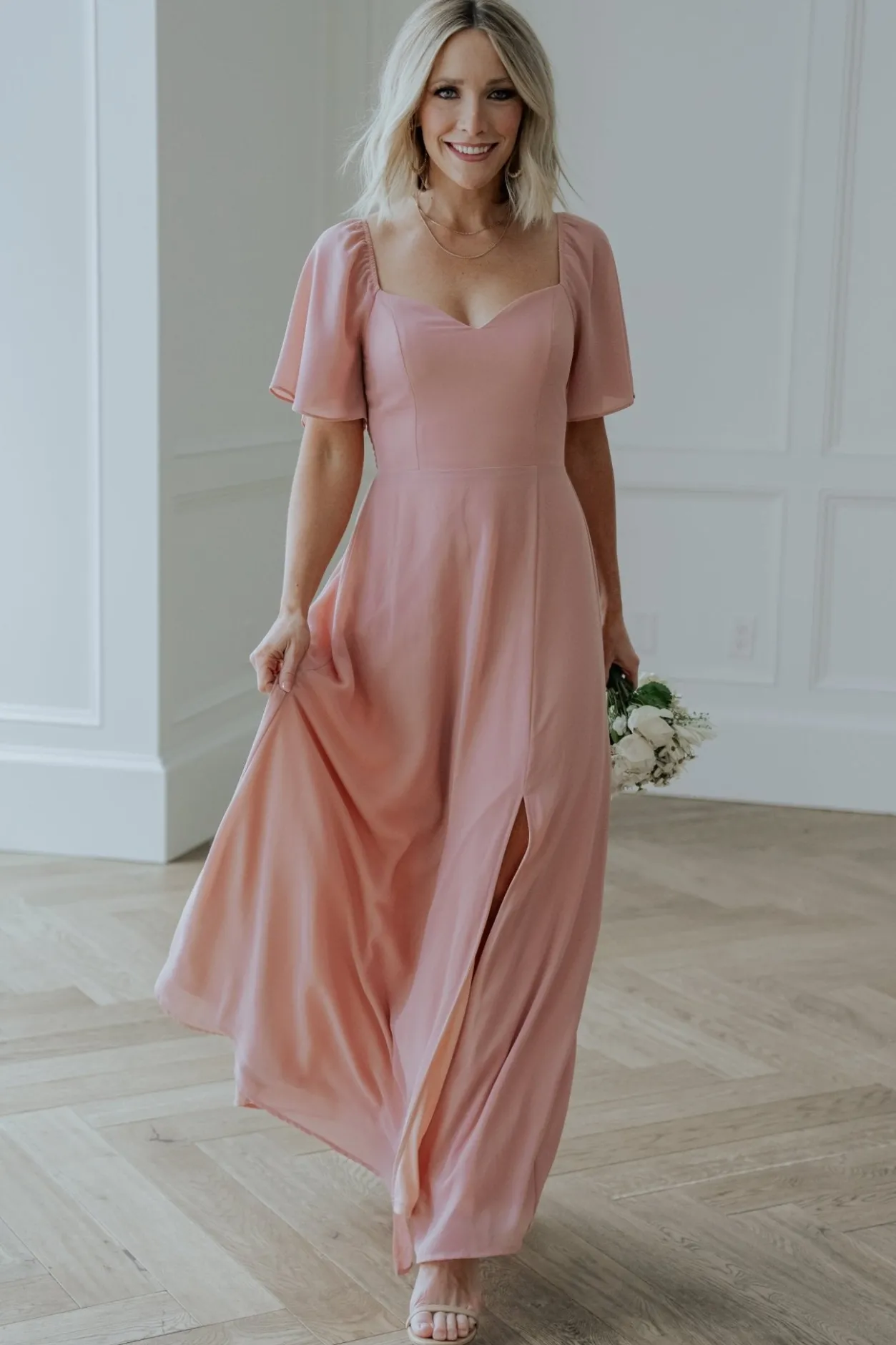 Online Baltic Born Sierra Sweetheart Maxi Dress | Blush