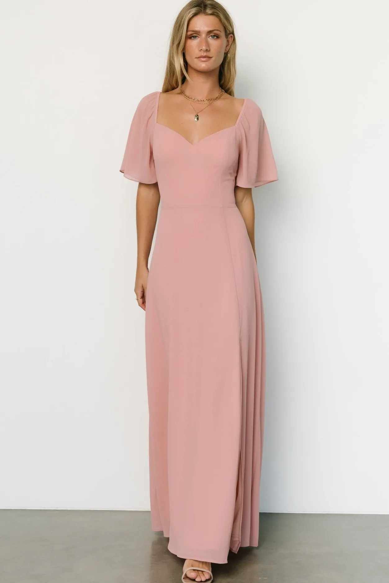Online Baltic Born Sierra Sweetheart Maxi Dress | Blush