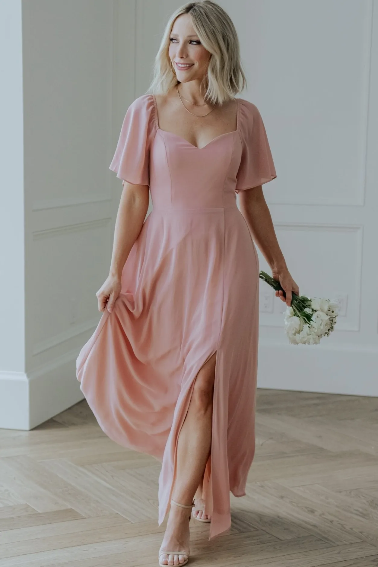 Online Baltic Born Sierra Sweetheart Maxi Dress | Blush