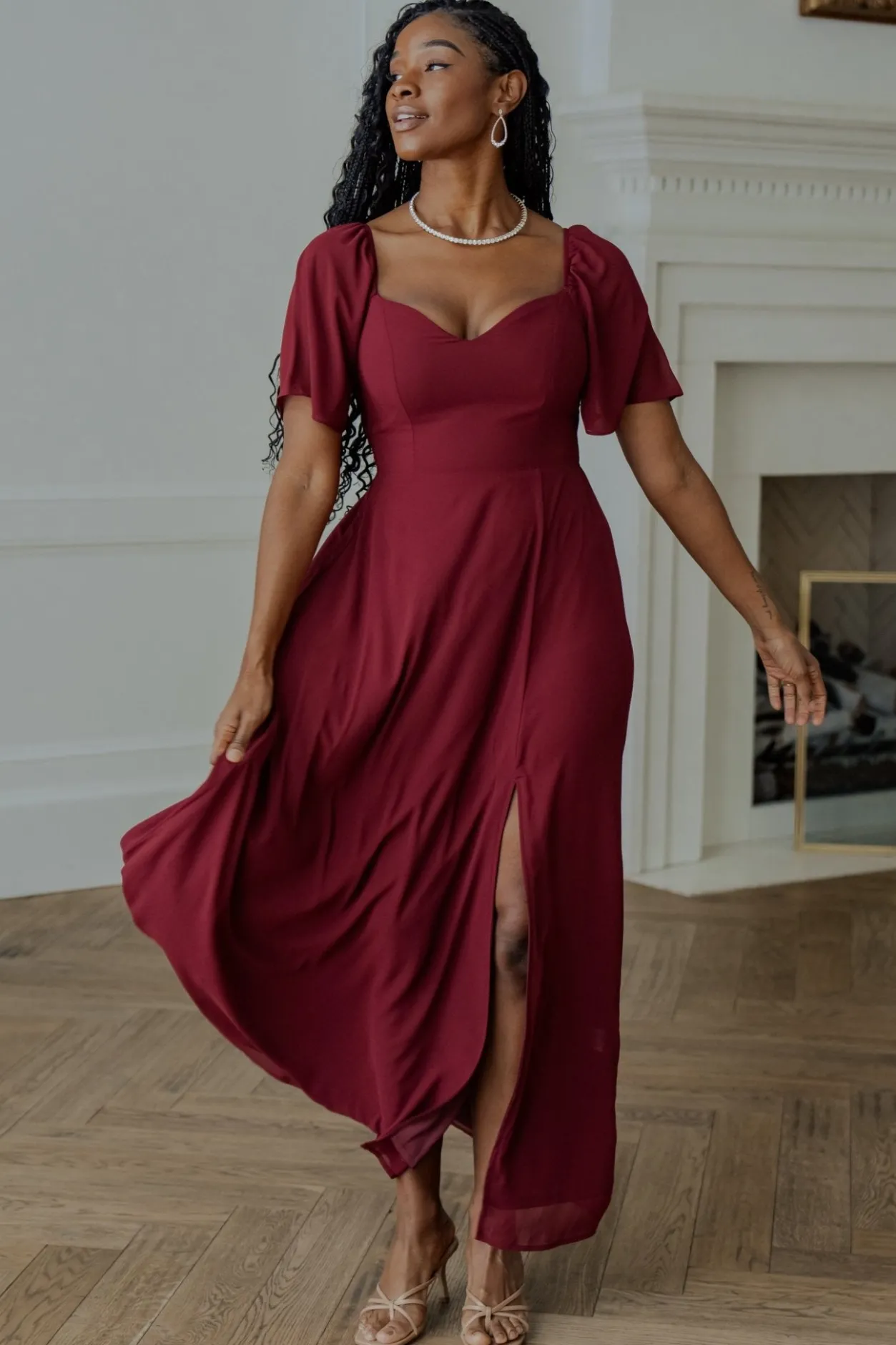 Outlet Baltic Born Sierra Sweetheart Maxi Dress | Mulberry