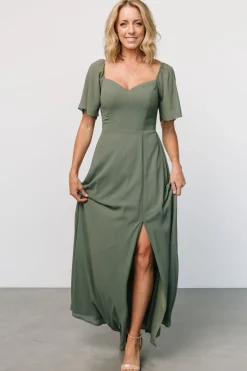 Hot Baltic Born Sierra Sweetheart Maxi Dress | Dark Sage DarkSage