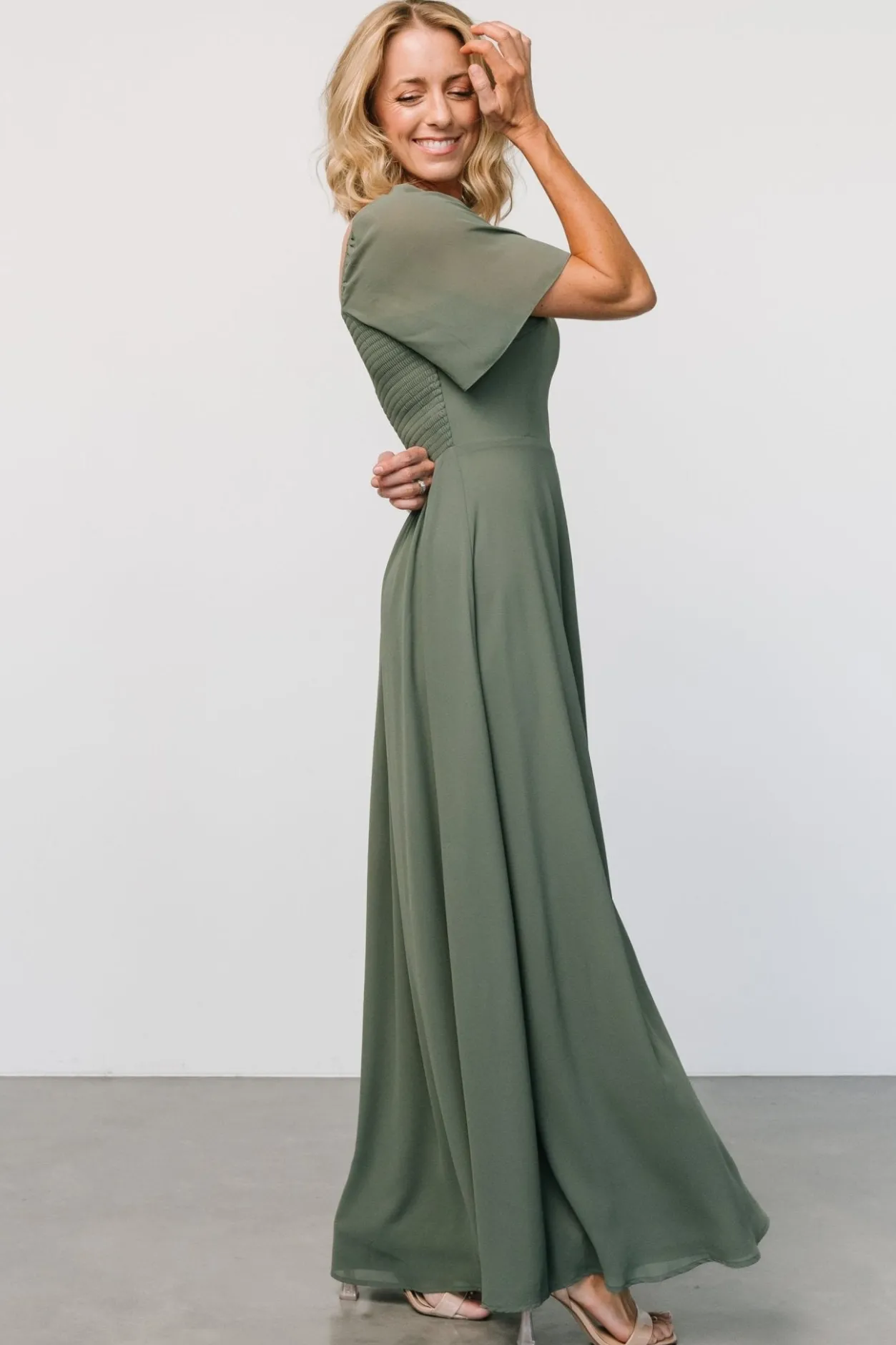 Hot Baltic Born Sierra Sweetheart Maxi Dress | Dark Sage DarkSage