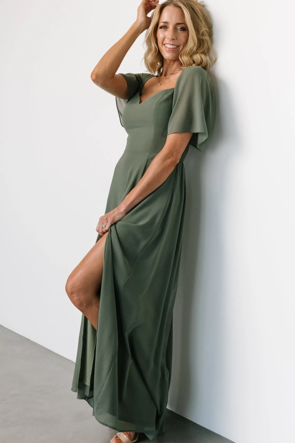 Hot Baltic Born Sierra Sweetheart Maxi Dress | Dark Sage DarkSage
