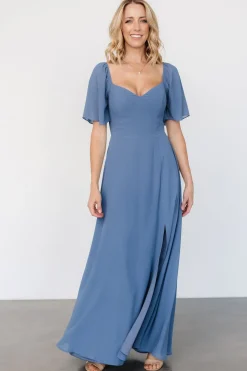 Clearance Baltic Born Sierra Sweetheart Maxi Dress | Whisper Blue WhisperBlue