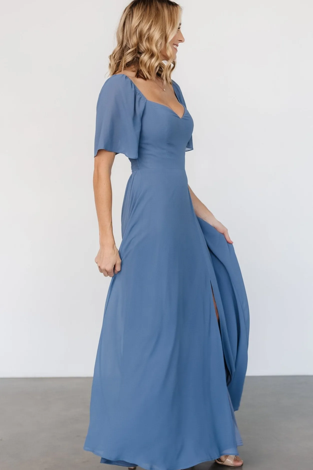 Clearance Baltic Born Sierra Sweetheart Maxi Dress | Whisper Blue WhisperBlue