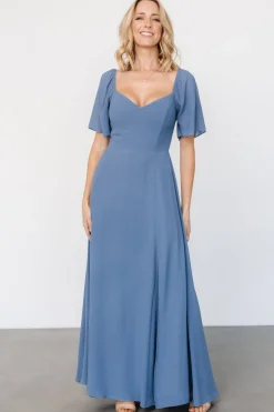 Clearance Baltic Born Sierra Sweetheart Maxi Dress | Whisper Blue WhisperBlue