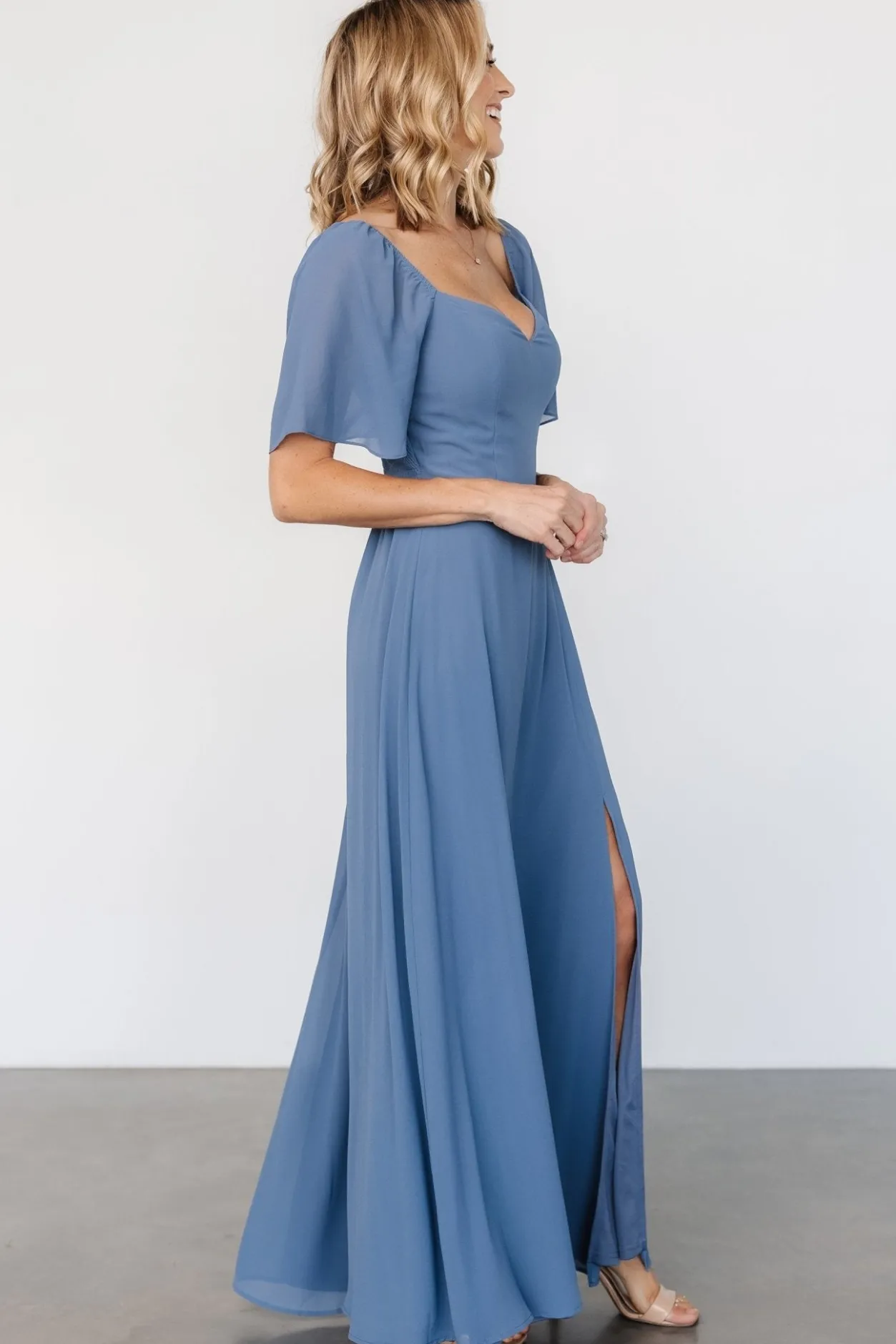 Clearance Baltic Born Sierra Sweetheart Maxi Dress | Whisper Blue WhisperBlue