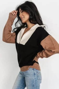 Online Baltic Born Sigrid Half-Zip Sweater | Black Multi BlackMulti
