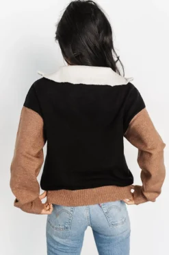 Online Baltic Born Sigrid Half-Zip Sweater | Black Multi BlackMulti