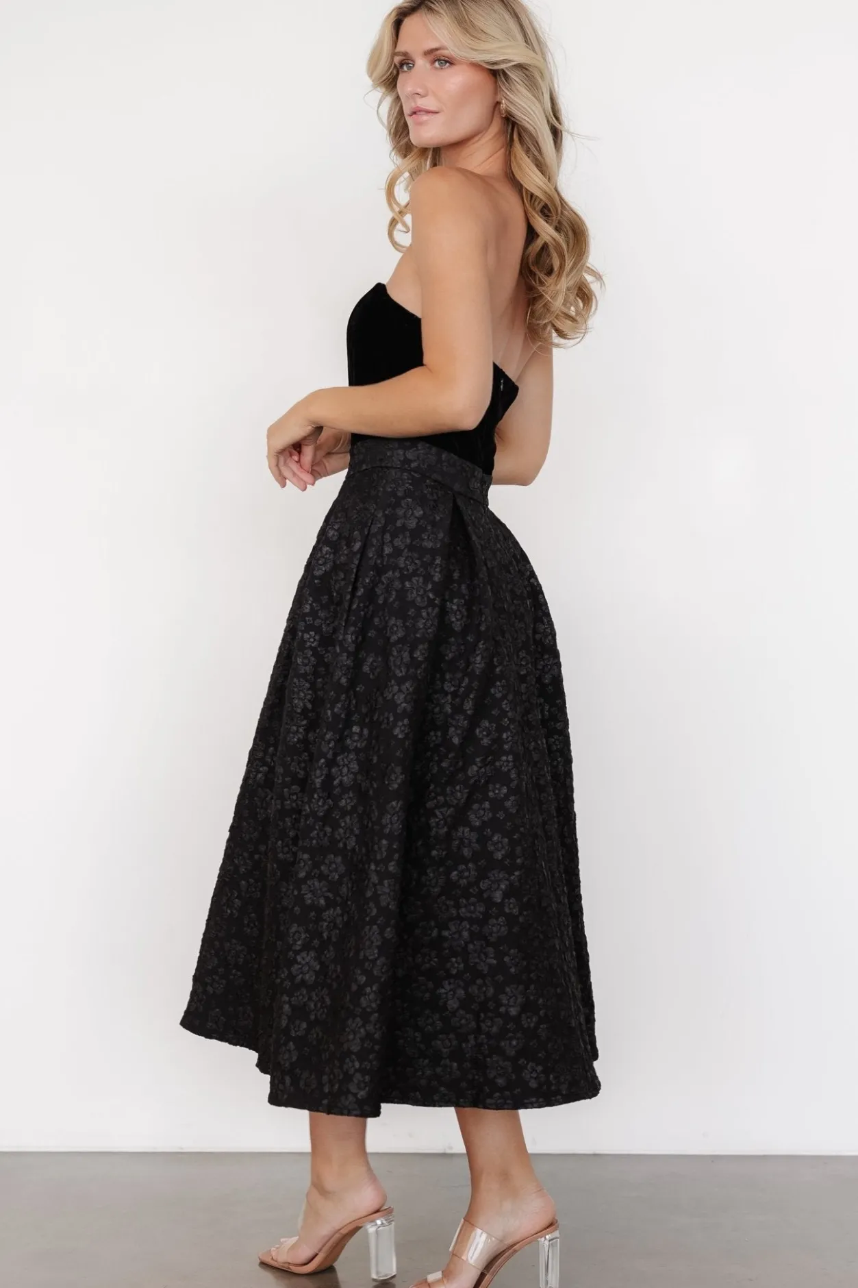 New Baltic Born Sila Strapless Dress | Black